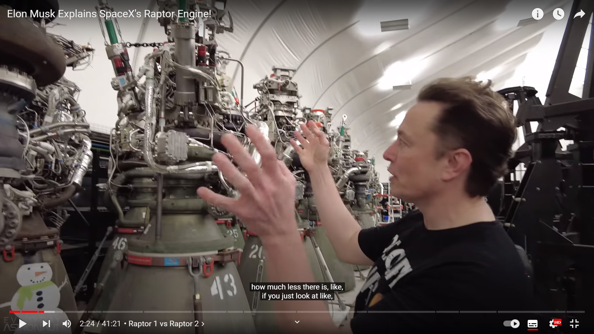 Porównanie silników Raptor 1 i 2 przez Elona Muska